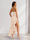 Sheath/Column One-Shoulder Ruffle Floral Wedding Guest Dresses with Split Side