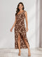 Sheath/Column One-Shoulder Short Floral Women's Dresses with Split Side
