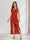 Sheath/Column One-Shoulder Short Floral Women's Dresses with Split Side