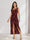 Sheath/Column One-Shoulder Short Floral Women's Dresses with Split Side