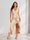 Sheath/Column V-Neck High Low Floral Women's Dresses with Split Side