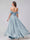 A-Line/Princess Off-the-Shoulder Sleeveless Ruched Long Bridesmaid Dresses With Split Side