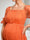 A-Line/Princess Square Neck Half Sleeves Ruched Long Maternity Dresses