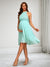 A-Line/Princess Halter Sleeveless Knee-Length Baby Shower Dresses with Sequins