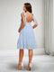 A-Line/Princess V-Neck Sleeveless Knee-Length Maternity Dresses with Dots