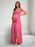 A-Line/Princess One-Shoulder Ruched Baby Shower Dresses with Split Side