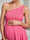 A-Line/Princess One-Shoulder Ruched Maternity Dresses with Split Side