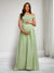 A-Line/Princess Off-the-Shoulder Sleeveless Floor-Length Baby Shower Dresses with Pleats
