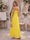 A-Line/Princess Spaghetti Straps Sleeveless Ruched Maternity Dresses with Trim