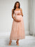 A-Line/Princess Spaghetti Straps Sleeveless Tulle Baby Shower Dresses with Sequins