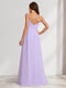 A-Line/Princess Spaghetti Straps Ruched Elegant Maternity Bridesmaid Dresses with Split Side