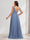 A-Line/Princess V-Neck Sleeveless Long Minimalist Maternity Bridesmaid Dresses with Pleats