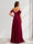 A-Line/Princess Spaghetti Straps Floor-Length Maternity Bridesmaid Dresses with Bow & Pleats