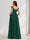 A-Line/Princess Square Ruched Floor-Length Chiffon Maternity Bridesmaid Dresses with Pleats
