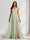 A-Line/Princess V-Neck Ruched Chiffon Maternity Bridesmaid Dresses with Pleats & Side Slit