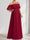 A-Line/Princess Off-the-Shoulder Ruched Long Maternity Bridesmaid Dresses with Ruffles