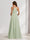 A-Line/Princess Spaghetti Straps Floor-Length Maternity Bridesmaid Dresses with Split Side & Pleats