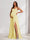 A-Line/Princess Spaghetti Straps Floor-Length Maternity Bridesmaid Dresses with Split Side & Pleats