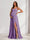 A-Line/Princess Spaghetti Straps Floor-Length Maternity Bridesmaid Dresses with Split Side & Pleats