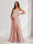 A-Line/Princess Spaghetti Straps Floor-Length Maternity Bridesmaid Dresses with Split Side & Pleats
