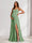 A-Line/Princess Spaghetti Straps Floor-Length Maternity Bridesmaid Dresses with Split Side & Pleats