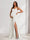 A-Line/Princess Spaghetti Straps Floor-Length Maternity Bridesmaid Dresses with Split Side & Pleats
