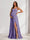 A-Line/Princess Spaghetti Straps Floor-Length Maternity Bridesmaid Dresses with Split Side & Pleats