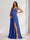 A-Line/Princess Spaghetti Straps Floor-Length Maternity Bridesmaid Dresses with Split Side & Pleats