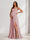 A-Line/Princess Spaghetti Straps Floor-Length Maternity Bridesmaid Dresses with Split Side & Pleats