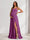 A-Line/Princess Spaghetti Straps Floor-Length Maternity Bridesmaid Dresses with Split Side & Pleats