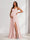 A-Line/Princess Spaghetti Straps Floor-Length Maternity Bridesmaid Dresses with Split Side & Pleats