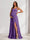 A-Line/Princess Spaghetti Straps Floor-Length Maternity Bridesmaid Dresses with Split Side & Pleats