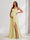 A-Line/Princess Spaghetti Straps Floor-Length Maternity Bridesmaid Dresses with Split Side & Pleats