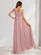 A-Line/Princess V-Neck Sleeveless Ruched Sweet Maternity Bridesmaid Dresses with Pleats