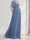 A-Line/Princess V-Neck Short Sleeves Chiffon Maternity Bridesmaid Dresses with Ruffles & Pleats