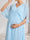 A-Line/Princess V-Neck Half Sleeves Ruched Elegant Maternity Bridesmaid Dresses with Pleats