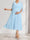A-Line/Princess V-Neck Half Sleeves Ruched Elegant Maternity Bridesmaid Dresses with Pleats