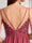 A-Line/Princess V-Neck Ruched Long Maternity Bridesmaid Dresses with Pleats & Appliques