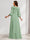A-Line/Princess V-Neck Long Sleeves Maternity Bridesmaid Dresses with Ruffles & Bow
