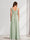 A-Line/Princess V-Neck Ruched Floor-Length Maternity Bridesmaid Dresses with Pleats