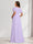 A-Line/Princess V-Neck Ruched Chiffon Maternity Bridesmaid Dresses with Pleats & Ruffles
