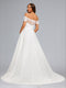 Ball Gown Off-the-Shoulder Maternity Wedding Dresses with Lace Appliques