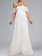 A-Line/Princess Strapless Short Sleeves Ruched Lace Maternity Wedding Dresses with Appliques