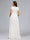 A-Line/Princess Square Neck Short Sleeves Long Appliques Maternity Wedding Dresses
