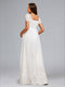 A-Line/Princess Sweetheart Short Sleeves Ruched Maternity Wedding Dresses with Appliques