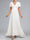 A-Line/Princess V-Neck Ruched Floor-Length Maternity Wedding Dresses with Ruffles