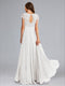 A-Line/Princess Scoop Lace Floor-Length Maternity Wedding Dresses with Appliques