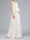 A-Line/Princess Ruched V-Neck Sleeveless Floor-Length Maternity Wedding Dresses with Pleats