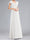 A-Line/Princess V-Neck Short Sleeves Ruched Floor-Length Maternity Wedding Dresses