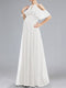 Sweet A-Line/Princess Halter Floor-Length Maternity Wedding Dresses with Ruffles